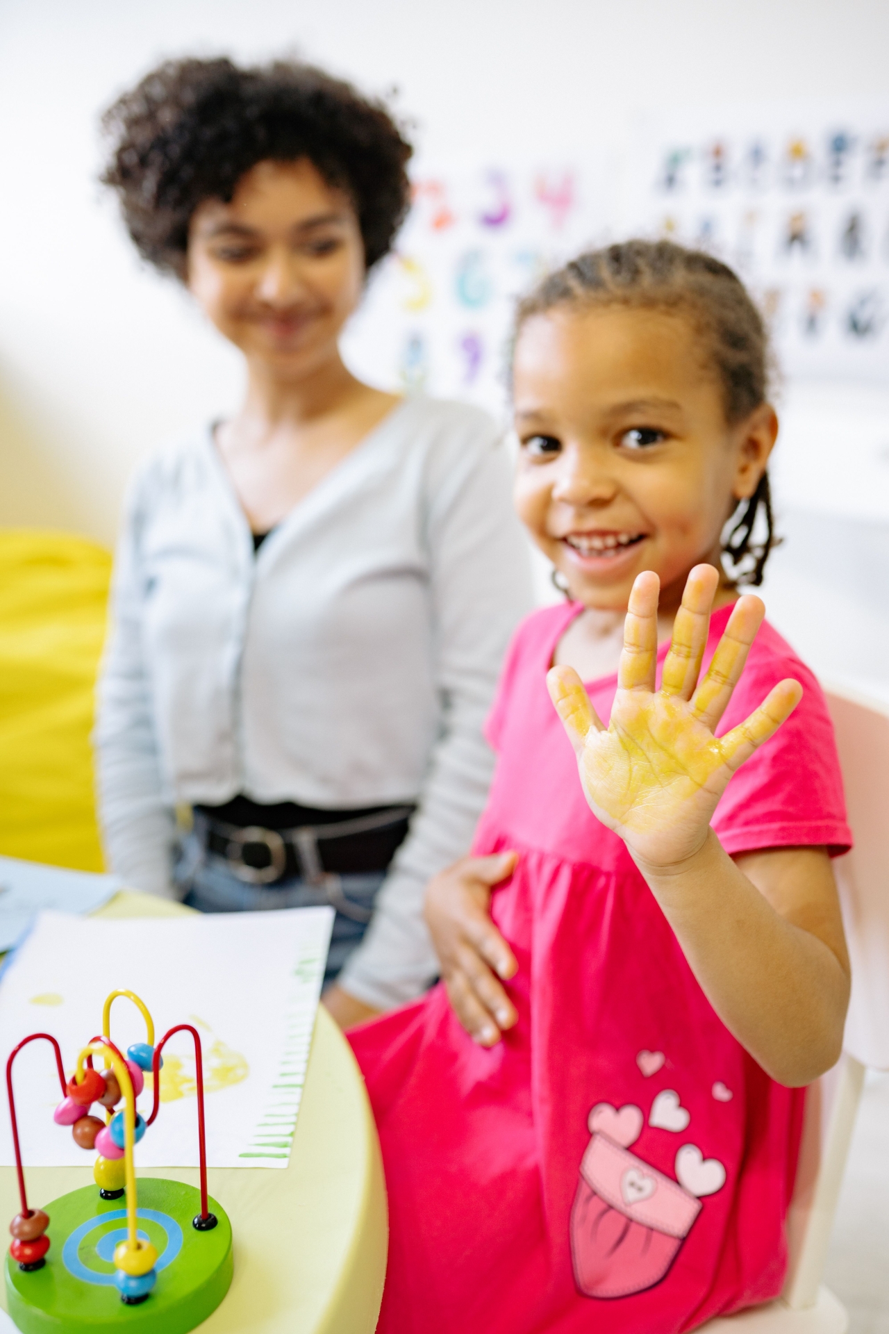 Parent and child spending positive time together