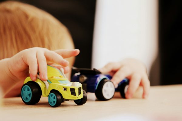 child playing during a psychological evaluation