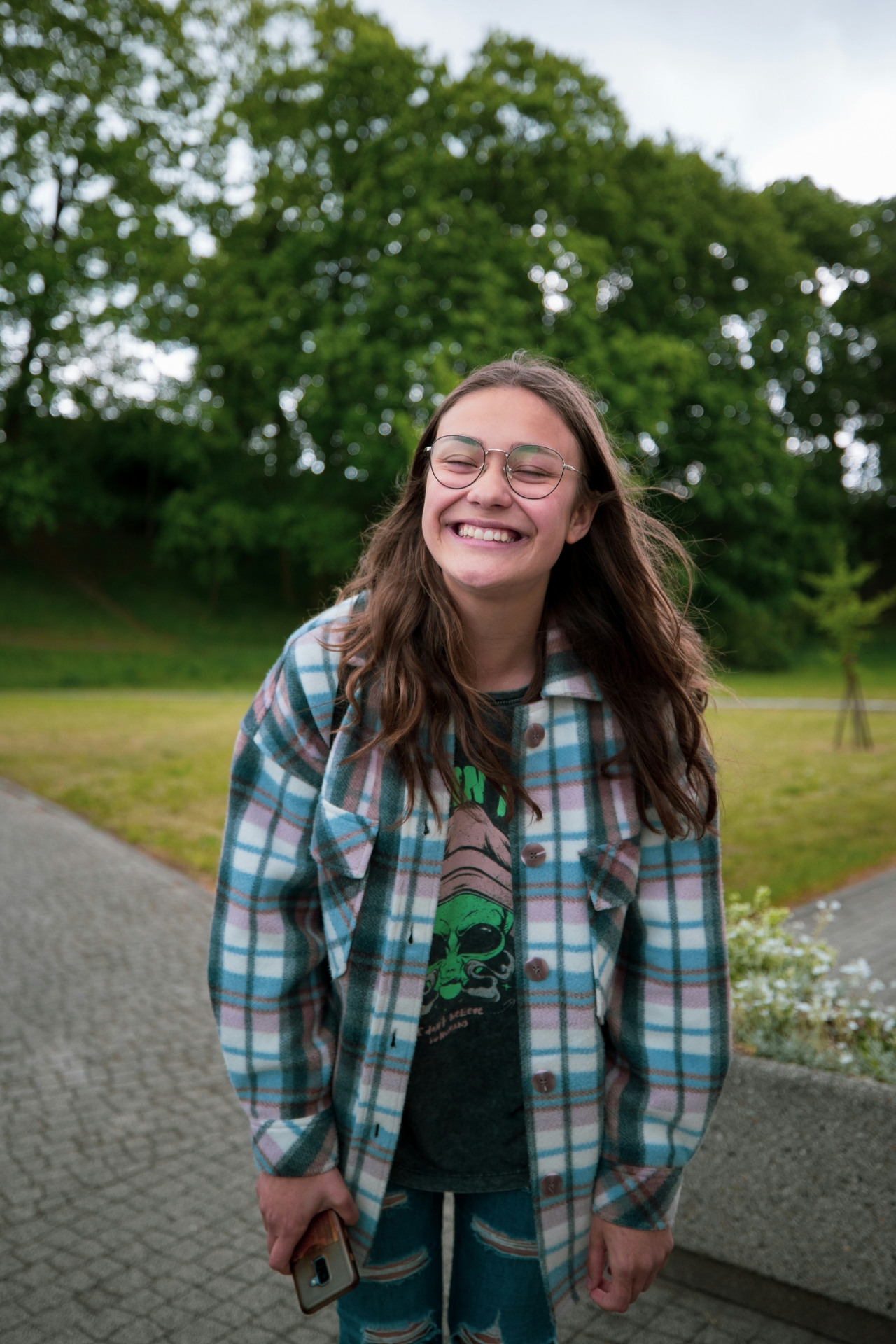 a picture of smiling teenager
